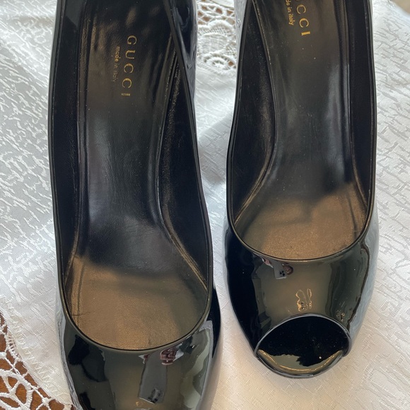 Gucci, Black Patent, Wedges - Picture 3 of 7
